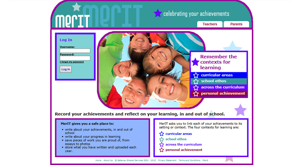 MerIT website screenshot